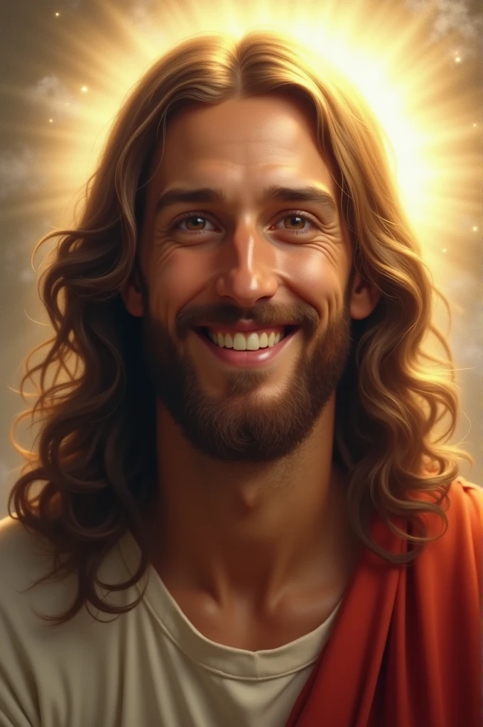 Jesus smiling 
