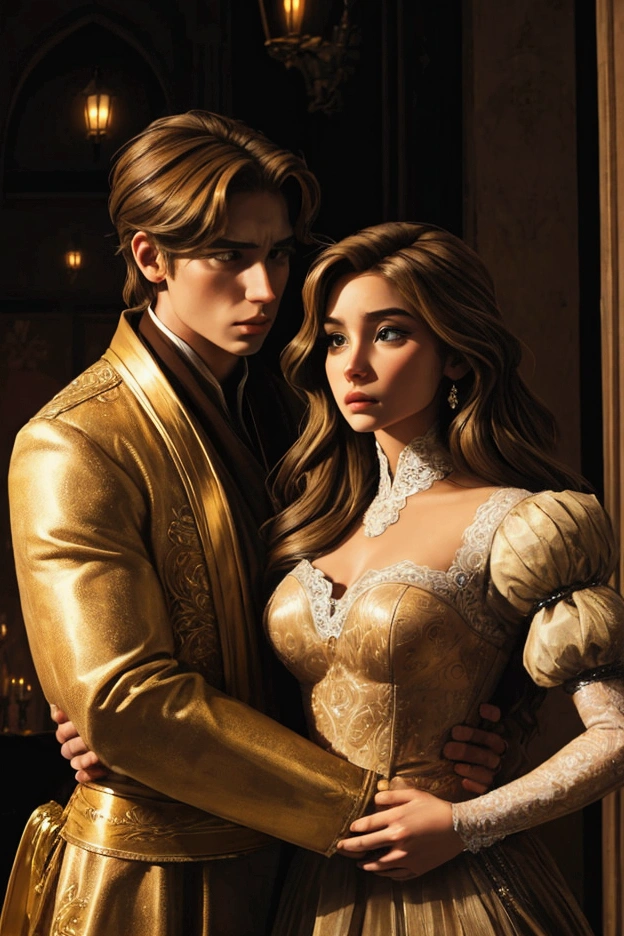 Trisal, blonde woman and two brown haired men