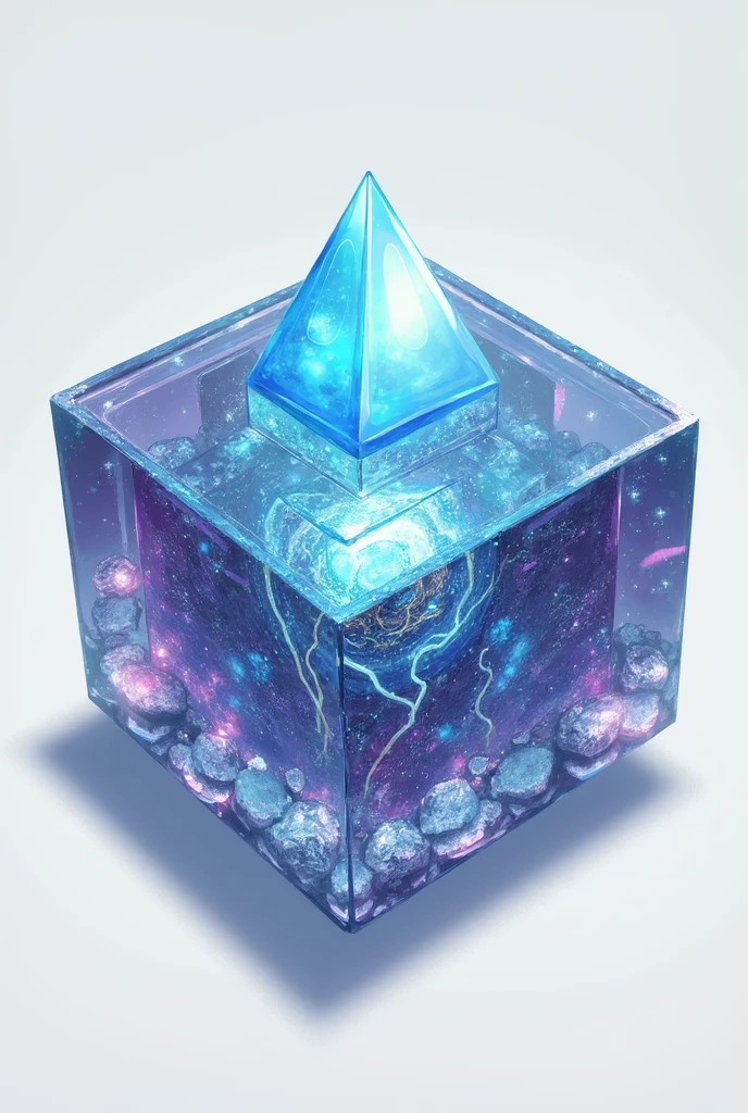A small mineral named after "evolutionary" and inside this mineral there are cosmic roots. Make it in anime form or in manga form