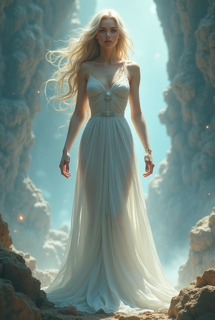 (best quality, masterpiece), 1girl, galaxy, glitter, dress, particle, wind, flower, upper body, dark simple background, looking at viewer, blonde, the highest quality,masterpiece,Ultra high résolution,(réel:1.4),Photo originale,Ultra high résolution,8k,Il y a sublime femme surfeuse, peau claire, Maquillage exquis,Grandes vagues,Robe de soirée sublime :1.5, sublimes Longues jambes, Lumineux et beau, surf dans la vague fractale, à l'intérieur de la vague