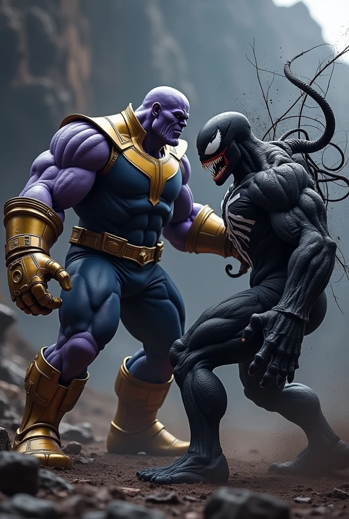 Thanos fighting venom