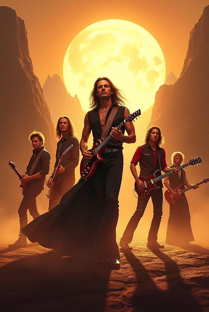 Create an AOR album cover, como exemplo da banda Journey
