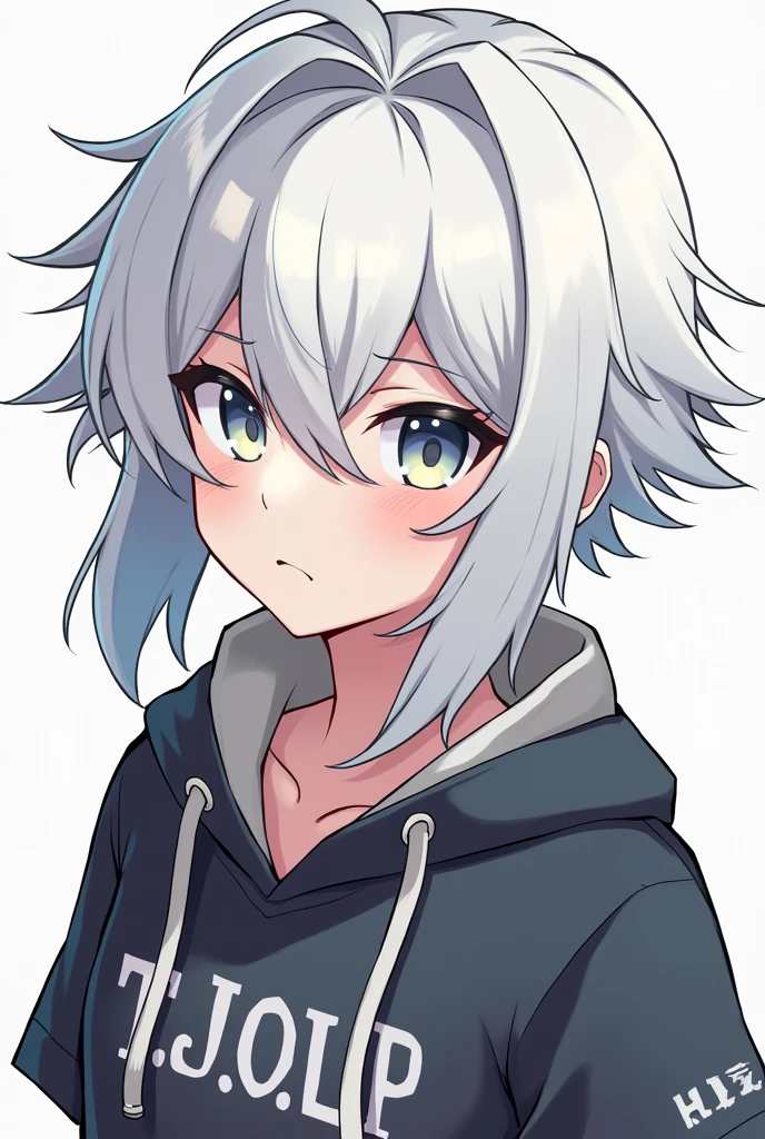 logo of a gamer boy with white hair with the name T.JOPLUS of 98 x 98 pixels