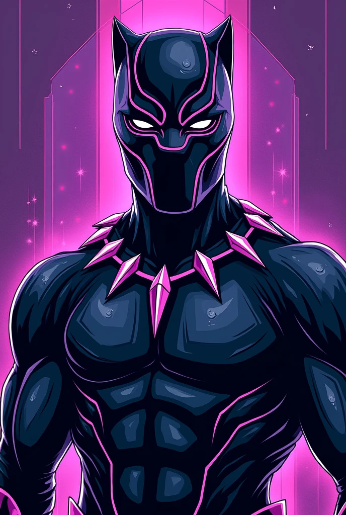 Create a Black Panther Interclass T-Shirt with Purple Details