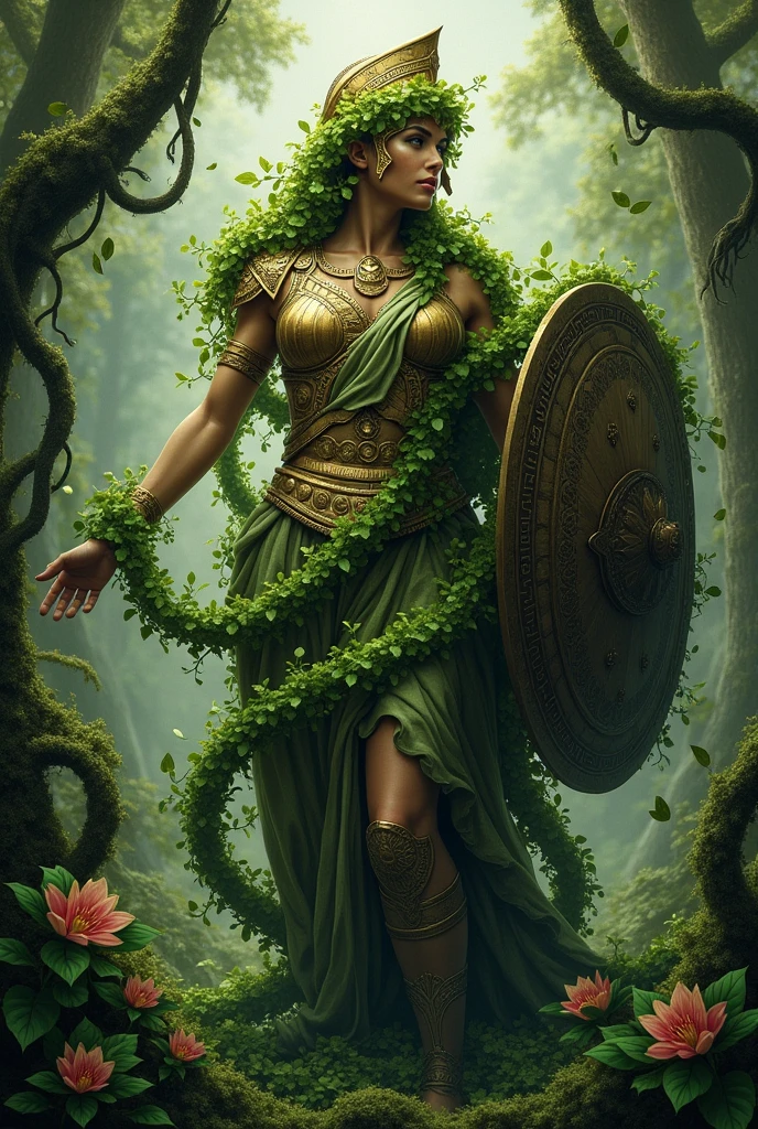 Athena all branched by vines