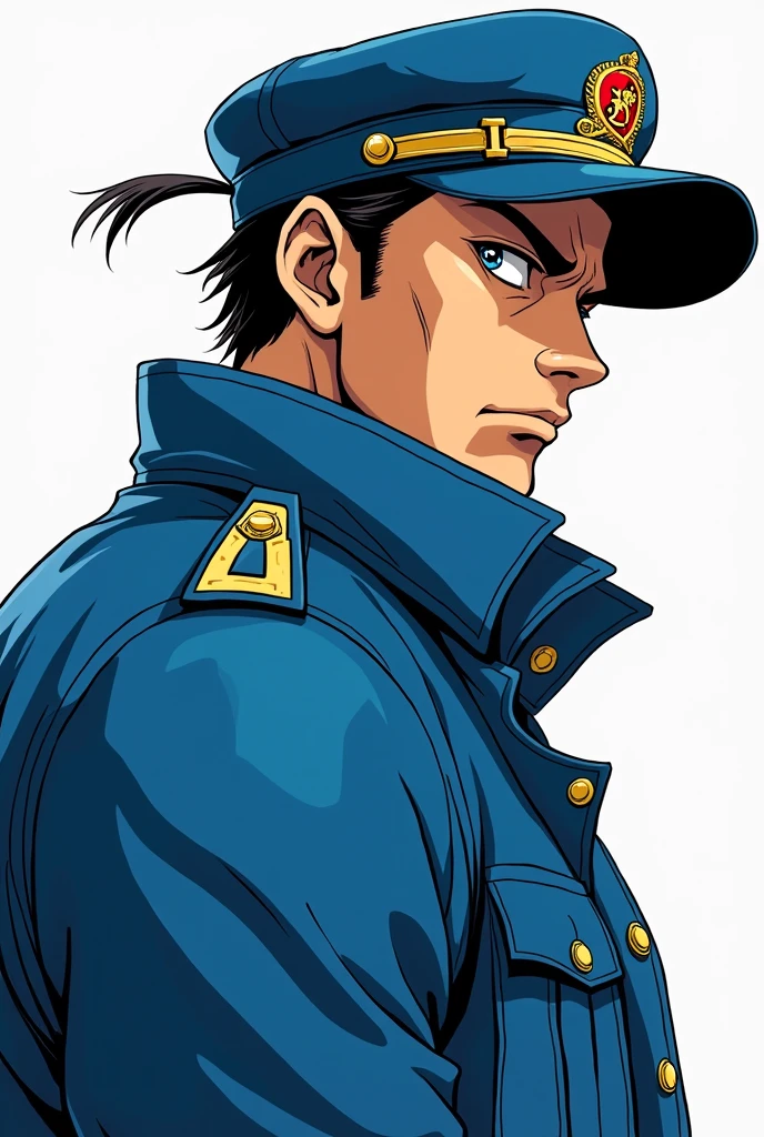 Anime character wearing a blue jacket, Joseph Joestar, jotaro kujo, Jojo anime style, jotaro, Becoming a JoJo character, In Jojo\The Bizarre Adventure of, Ninja scroll anime style, an angry muscular army general, Kentaro Miura's Manga Art Style, JJBA, Joe Biden as a JoJo character, striking manga artstyle,Dwayne Johnson style,((Defective Japan))
Japanese student cap,((Japanese Banchou)),((Gaze to the upper left)),((Japanese)),Showa era villains,((Profile view, forward))
Ryoma Nagare from Getter Robo,