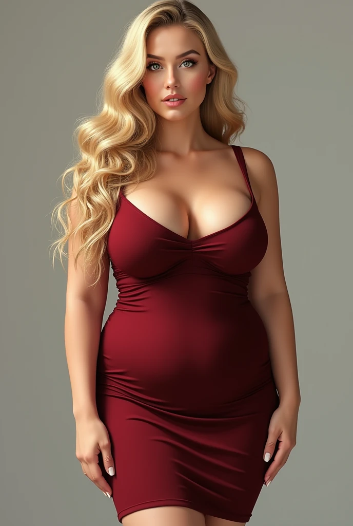 Busty blonde