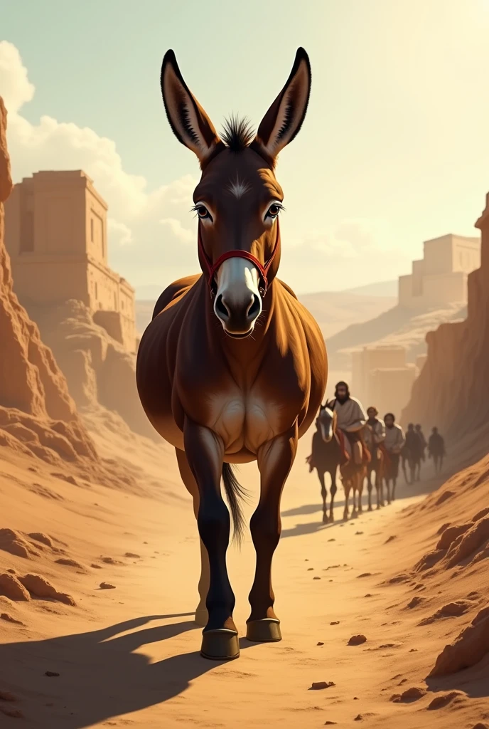 Donkey leading Israel