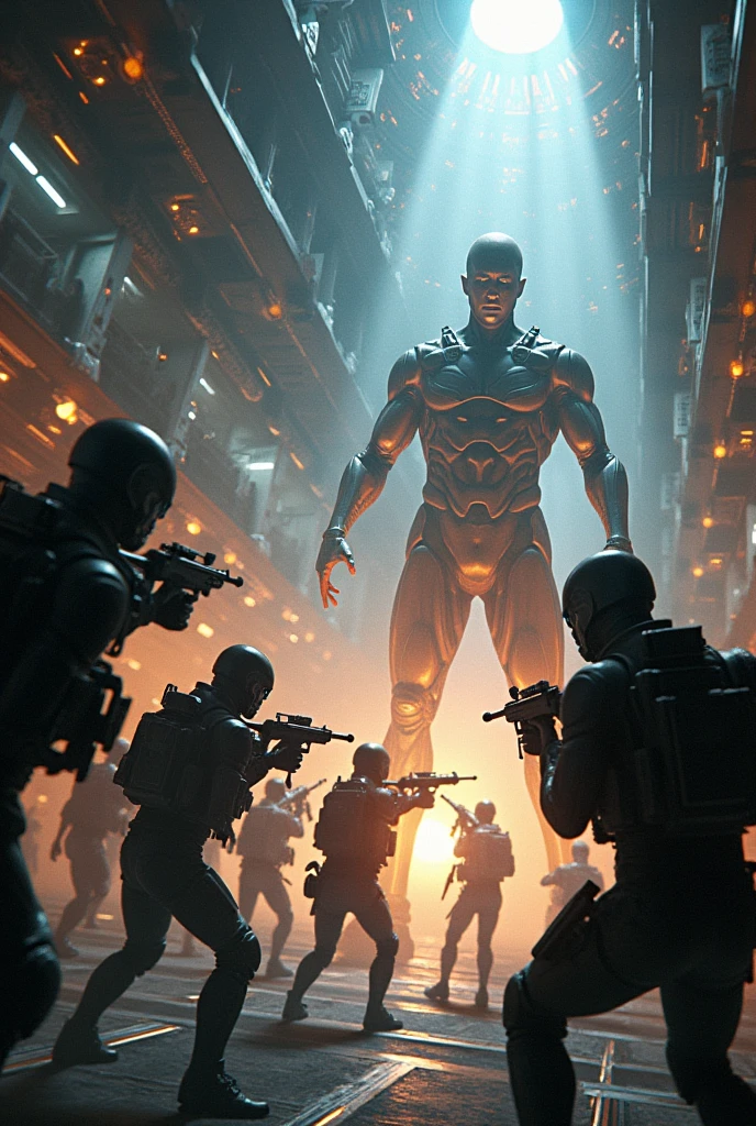 Everyone is enterimg in the spaceship and killed aliens