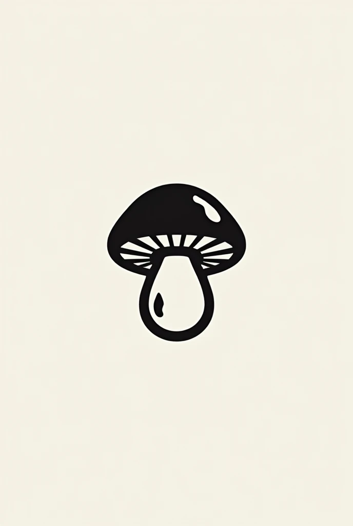 Logo for a clothing brand, that has a mushroom and the brand name is feedmassive black and white colors