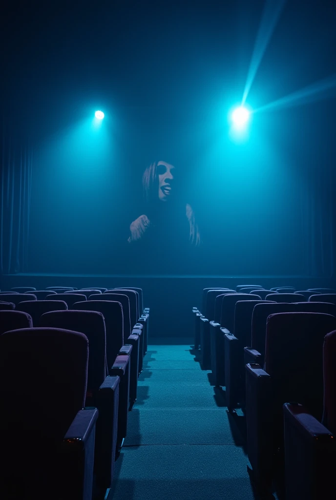 ghost house (movie) in blue theater