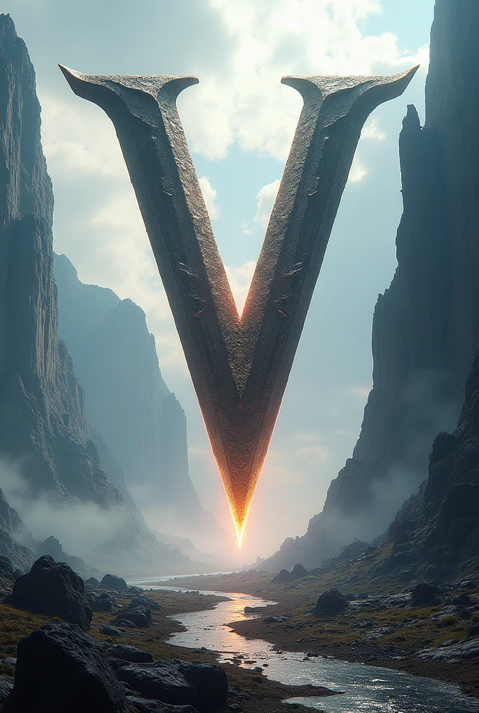 Image where the V will be the main thing with an epic background