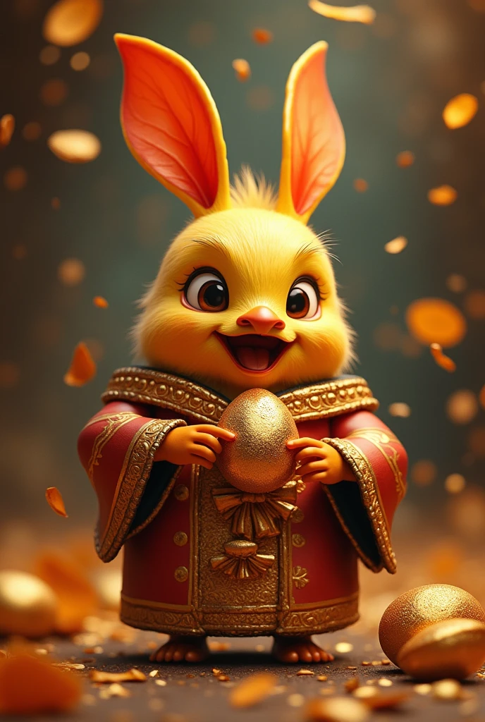 Greedy man Gold egg han