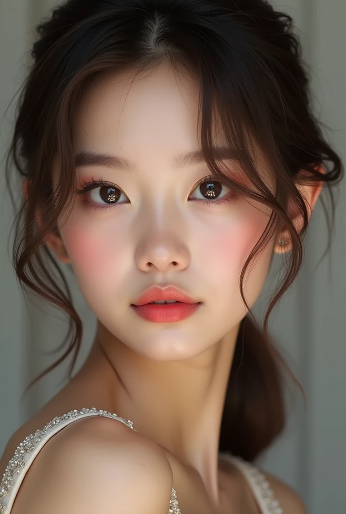 Highest quality、masterpiece、The eyes and nose are clearly defined、blush、Beautiful face pencil skirt wet:2.0),