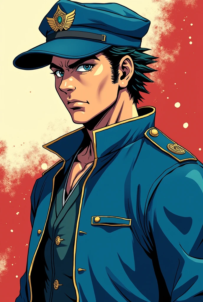 Anime character wearing a blue jacket, Joseph Joestar, jotaro kujo, Jojo anime style, jotaro, Becoming a JoJo character, In Jojo\The Bizarre Adventure of, Ninja scroll anime style, an angry muscular army general, Kentaro Miura's Manga Art Style, JJBA, Joe Biden as a JoJo character, striking manga artstyle,Dwayne Johnson style,((Defective Japan))
Japanese student cap,((Japanese Banchou)),((Gaze to the upper left)),(((Japanese))),((昭和のEvil Face)),((Profile view, forward))
Getter Robo,Nagare Ryoma,Upper body naked,((Gofu Nagai)),Evil Face
