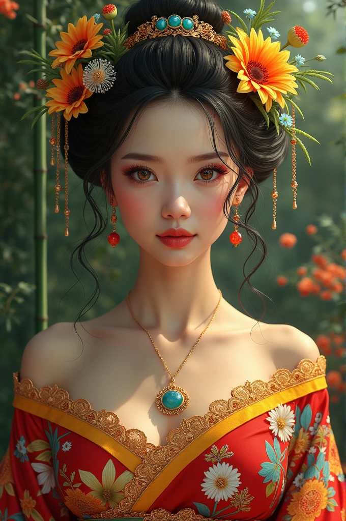I created a Japanese woman mixed with a Brazilian woman 