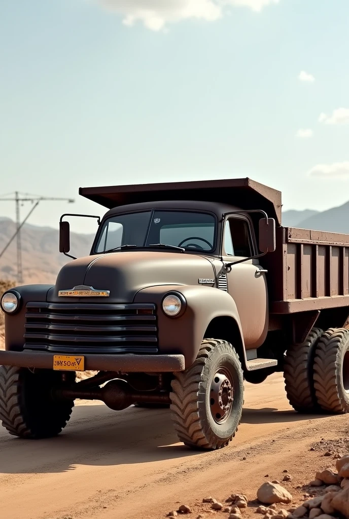 Chevrolet C30 Platform Truck with dark brown color