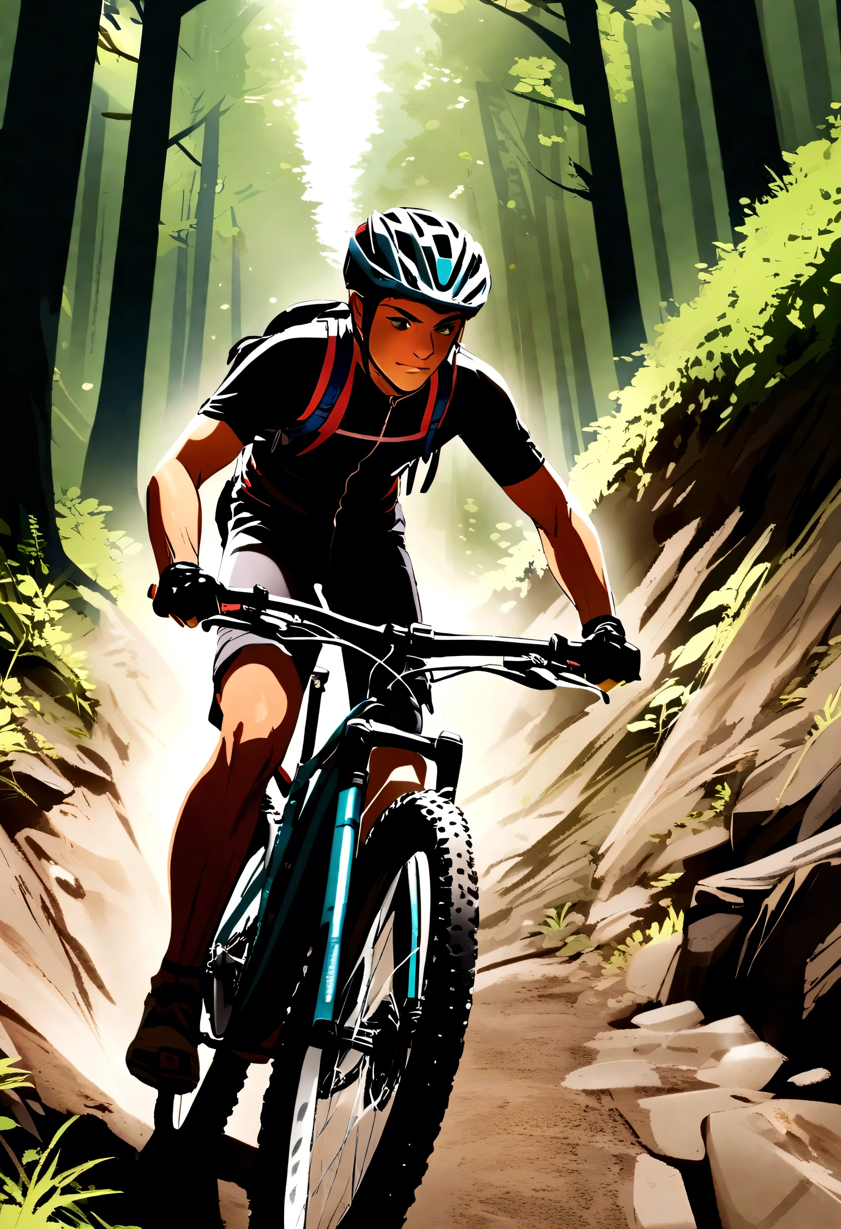 Trilha de mountain bike de Morgins