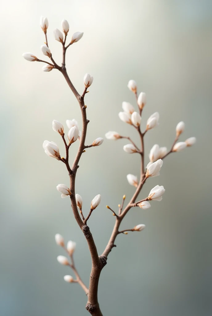 Thin tree branch hd close up