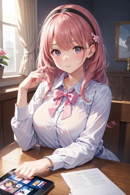 (masterpiece,Highest quality,High resolution,Highest quality,Super Details),8k,wallpaper,An illustration,

One boy,Shooting hand、throw, Lift the smartphone screen、Girl on smartphone screen、Smartphone screen in front of the screen、Smartphone Focus、One girl、Girl in the back、、Shiny pink bed、Sexy Mature、Browsing Caution