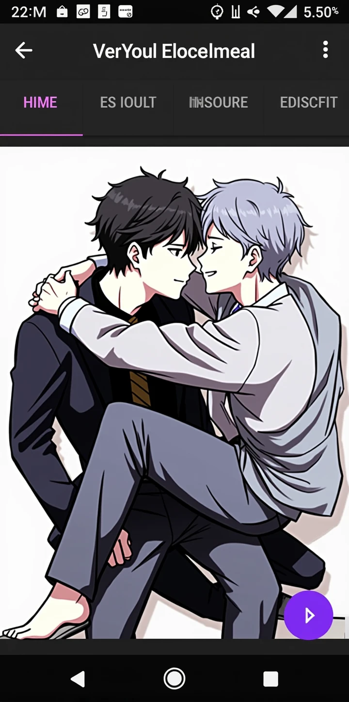 Bag hug male couple illustration suit