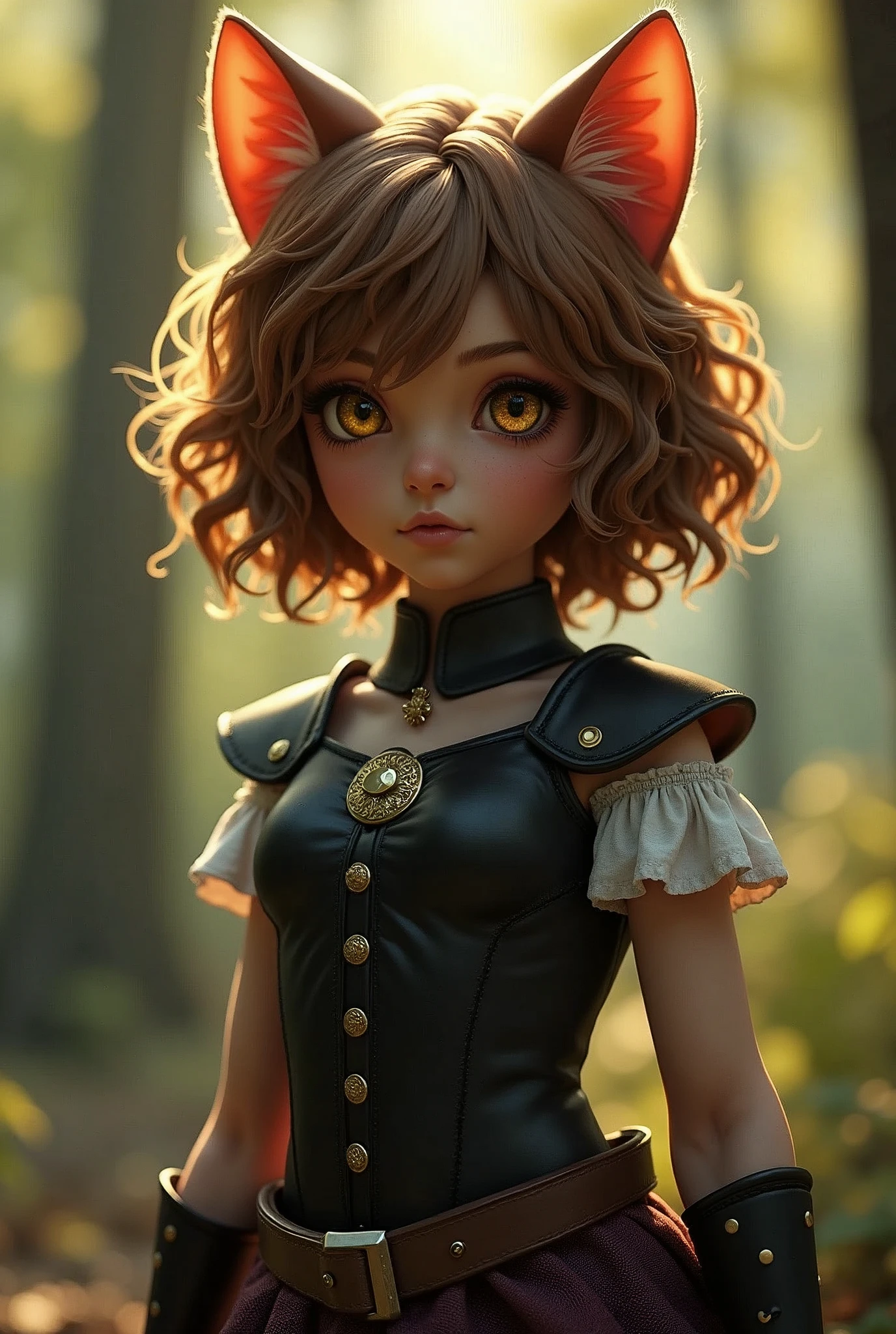 8k,写真を撮るsmall breasts cat girl, small breasts cat girl, Her light brown hair and short curly hair are Charm., Fantasy art, little cat girl, Vojtek Fas,Very small and black breastplate, Chiquita, Trending on cgstation,In the woods,Stern expression,Light brown permed short hair,Charm,Ultra-high resolution,Realistic Skin,has cat eyes,Rich colors, Backlight, Cinema Lighting, Film Grain, 50mm lens, Nikon D850,Ultra-high resolution,Ultra-realistic,Compensate,Super sexy,Very violently、Strong Abs,Big eyes,whole body muscular,concentrate,Strengthen all body muscles,Dynamic pose,と黒のVery small breastsの胸鎧,黒のbattleズボン,Very small breasts,Holds a short sword,anger,battle,