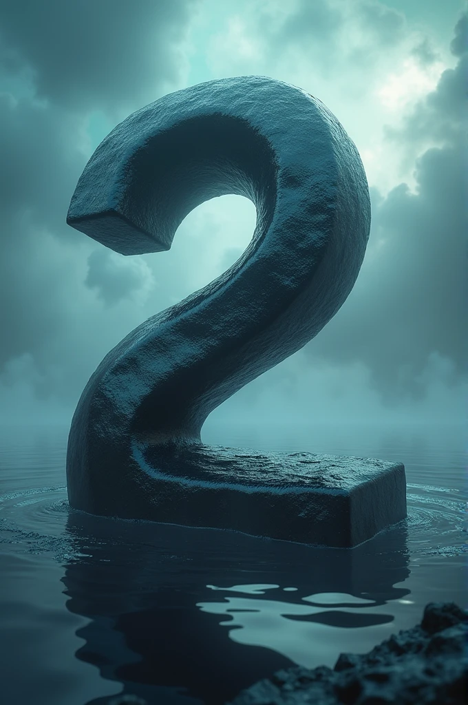 An image of the number 2 with the Bermuda Triangle design