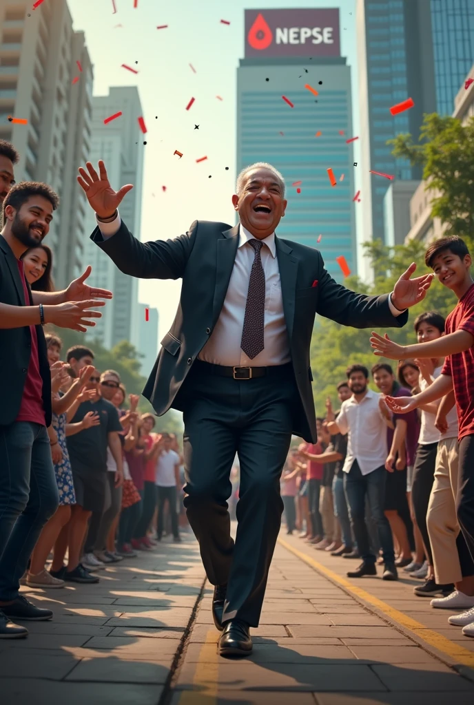 KP sharma Oli Dancing after NEPSE rises quickly