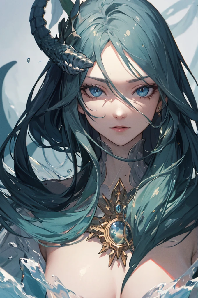 ((best quality)), ((masterpiece)), (masterpiece), best quality, cold eyes, perfect face,high res, ultrasharp, 8K, 
masterpiece,(detailed),sea serpent,muated,monster,fancy,elegant,girl