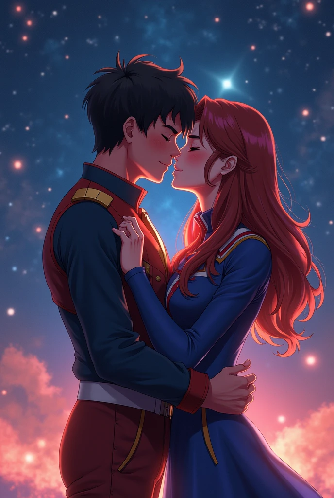 lance and keith from voltron kiss