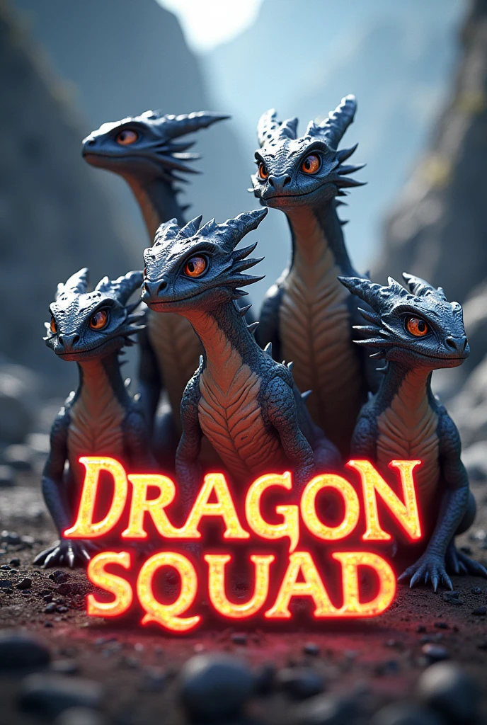 (photorealism:1.2), JUNIOR DRAGON SQUAD text on pfp with dragon glowing text
