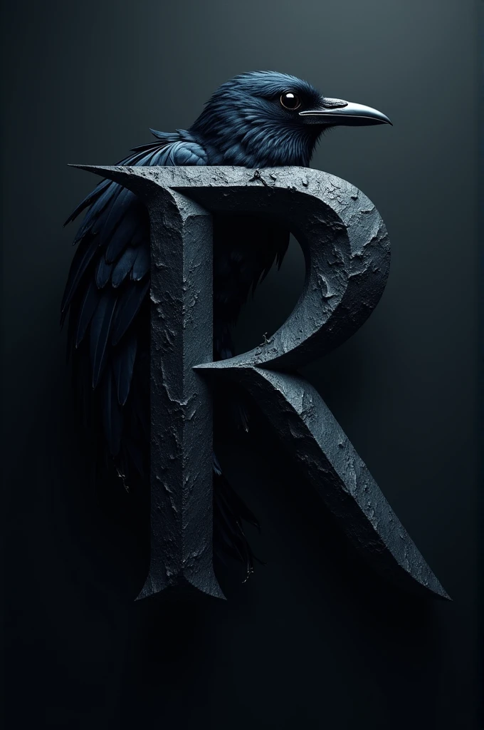 letter "r" with raven style font