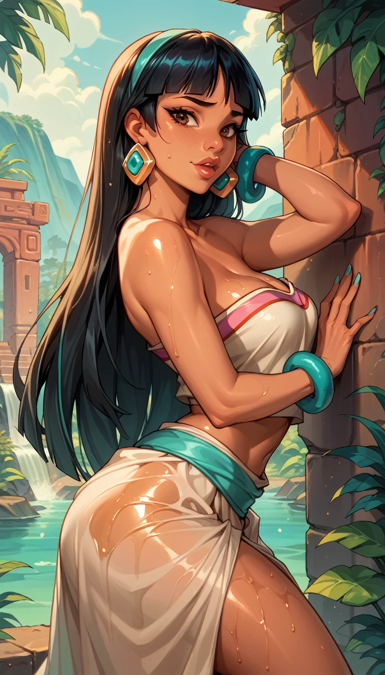 Chel From Road To El Dorado And Princess Jasmine, Oiled Skin,