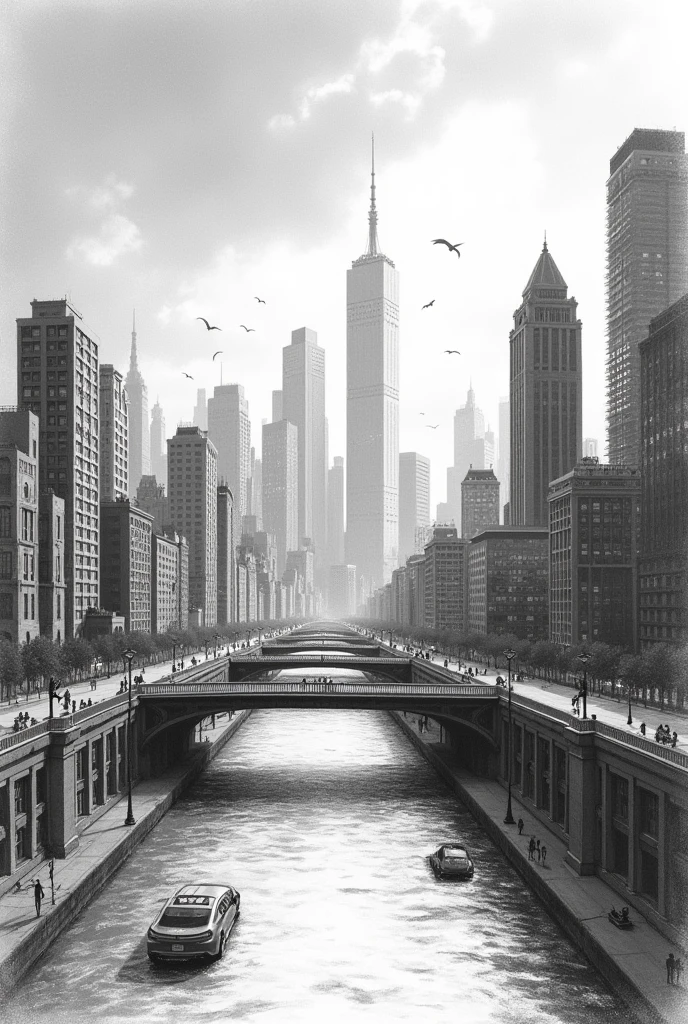 Easy Pencil Drawings of Urban Landscapes with Perspective