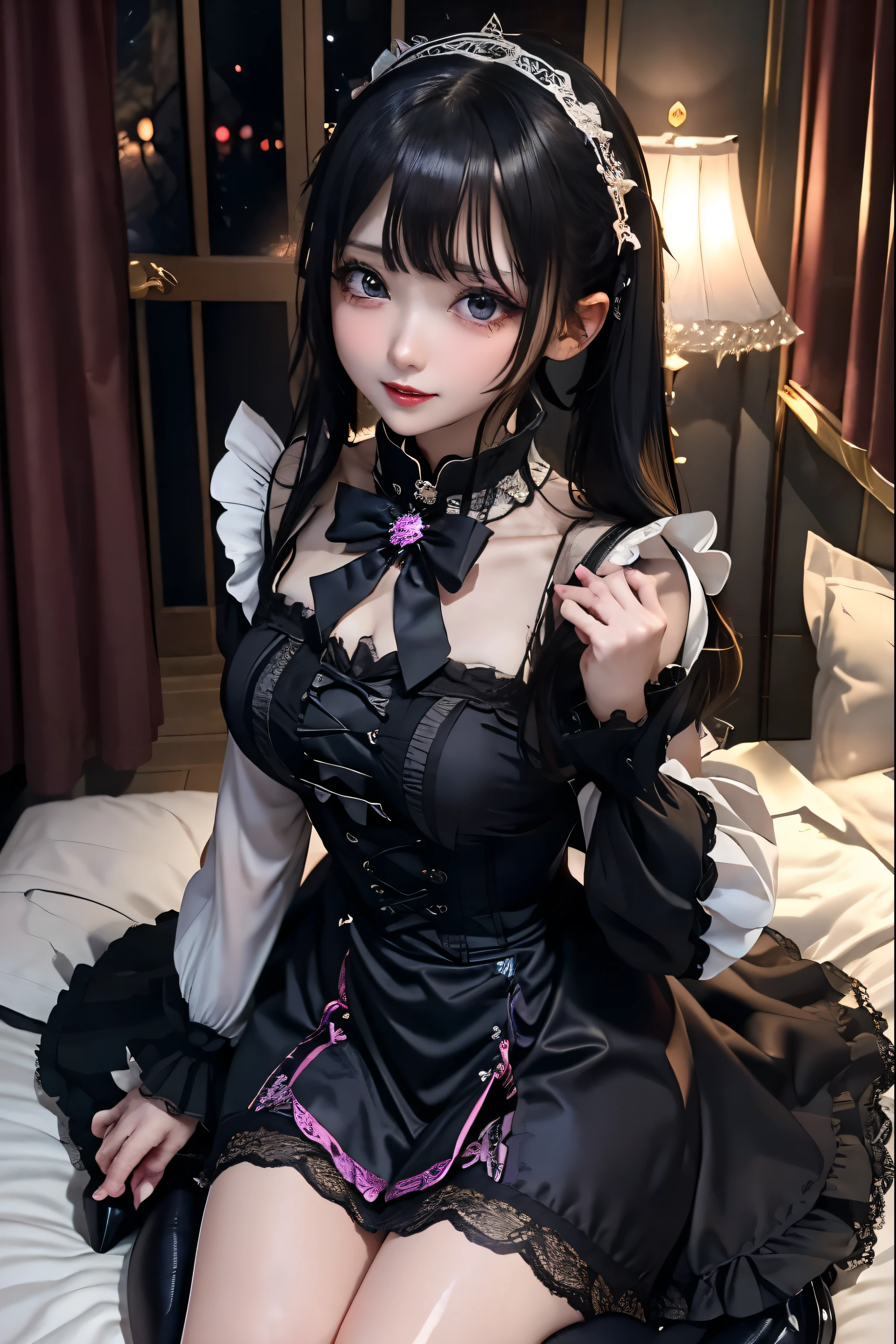 Hard Dark Gothic Makeup、Black dark eyeshadow、sad、Good skin radiance、Dark Gothicメイク、Dark smile、palace、The beauty of fragrance、24-years-old、Expressions of intense sexual pleasure、Embarrassed look、Dark Gothic、Highest quality、Expression of sexual pleasure without pain、Drunk face、Purple maid outfit、mysterious、noble、Loving smile、Twin tail hair、Right eye is blue、Left eye is red、Super tempting pose、Platform heel shoes、Heavy makeup、Gothic ta Clothing、Silver Hair、Long Hair Straight Hair、Cute Gothic Loliress、Beautiful Face、elegant face、Attractive face、Stained glass background、Chest glistening with sweat、The room is dark、goth long dress、Bell Sleeves、Wizard Sleeve、Decadent look、Sexually excited expression、Wet shiny thigh water、Thighs that are wet and shiny with oil、Background of a room full of roses、Sad look、Rose Maiden、The embroidery is pink、The dress has pink embroidery.、Thigh-high socks、Knee-high socks、Gentle expression、Dark black eyeshadow、Stained glass and rose background、Thighs are a little thin、Female Duo、Female couple、dark church background、Stained glass、Black metal world、Dark Castle、Dark Room、Slender body、gothic long dress、Victorian dress、Small breasts、With a glass of wine in your right hand、With a lantern in his left hand、The bed is covered with roses、Her thighs are shining with sweat、My body is wet and shiny、There is a lot of glitter on the thighs、I am sweating、My thighs are sticky with sweat.、My thighs are glistening with sweat、My whole body is sweaty and shiny、I sweated a lot.、My thighs are sweaty、My wet thighs are glistening with sweat.、There is a lot of sweat shining all over my body、Slender body、I rest my head on the pillow、Sleeping in bed、Beautiful legs、Outstretched legs、Lying in bed、Lying on your back in bed、On all fours、Knee Up、Kneel、Put your arms behind your back、Kneeling on the bed、Super beautiful straight hair、Straight hair to the ends、Straight Perm Hair、Show off your glamorous thighs、Sit on the bed、Ass on the bed、Sitting with legs wide apart、Thighs are a little glamorous、