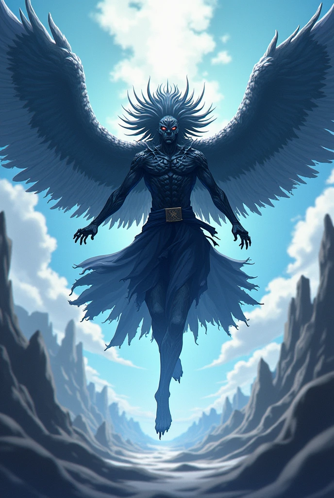 SUKUNA FLYING IN AIR BETWEEN DISTRIBUTION