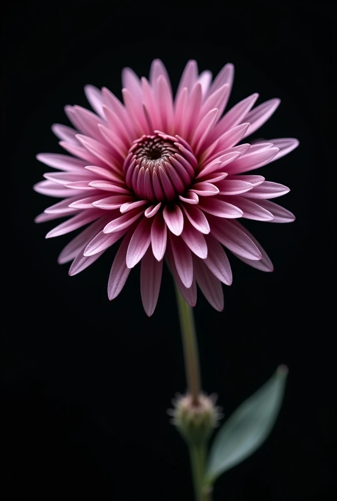 I need a background that highlights the colors, with petals of a Sylvestris mauve, the petals falling from the flower and that are highlighted in black.