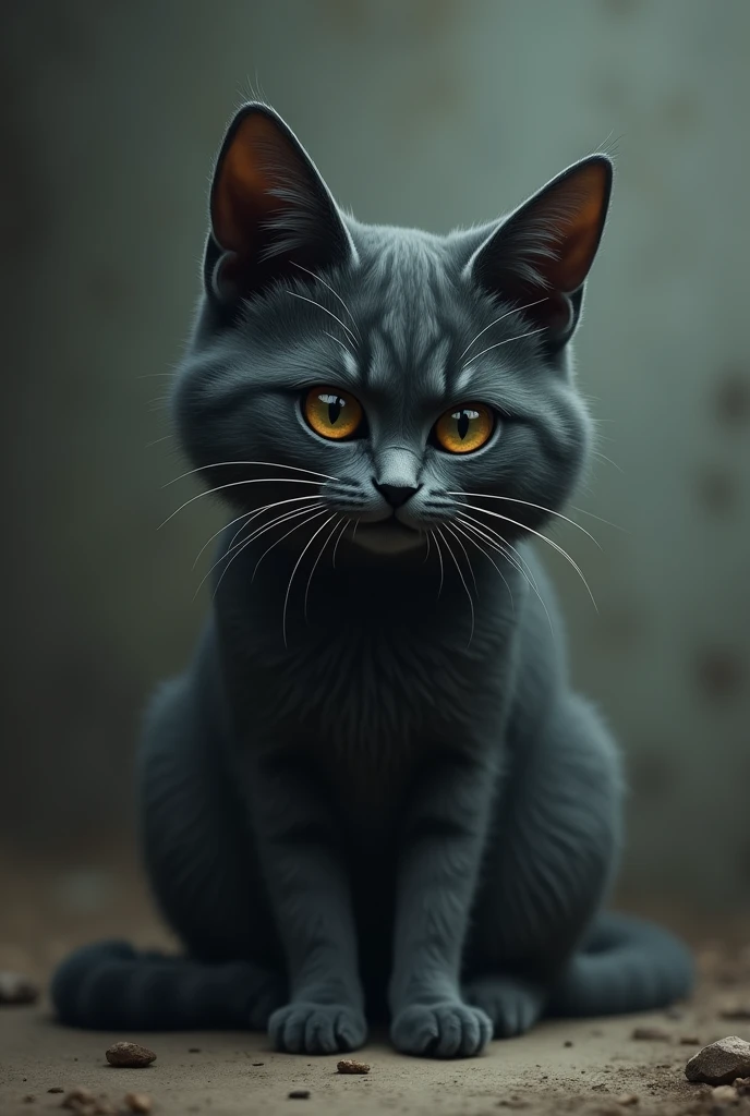 Cat was sad boy
