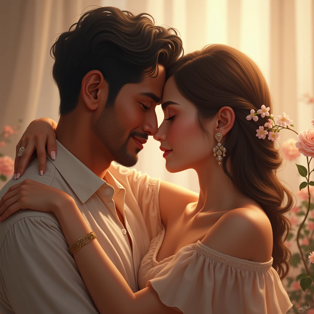 Lovely Couple Name Of Rajeev & Pompa
