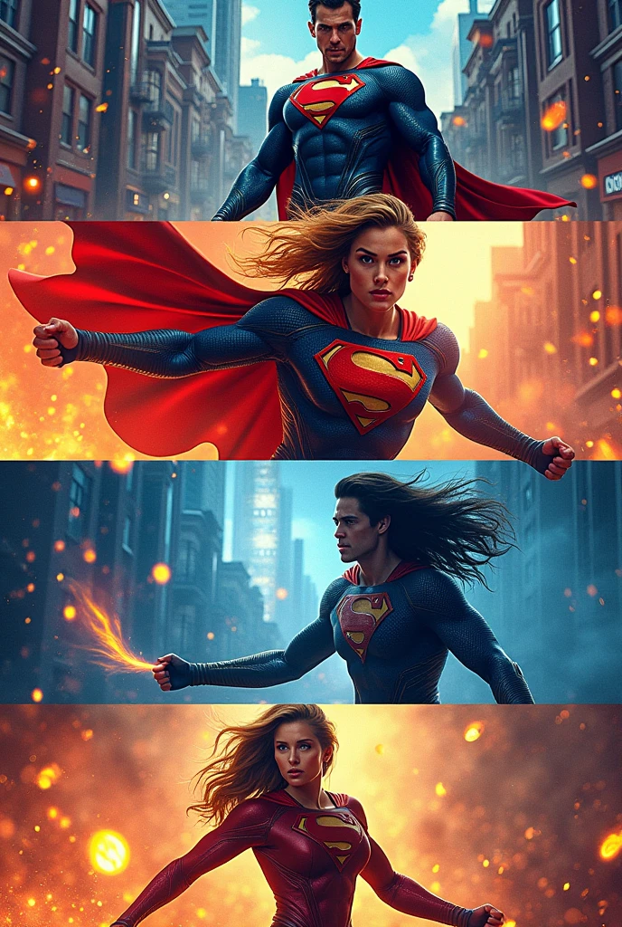 Extraordinary Movie Comic Book 4 Squares