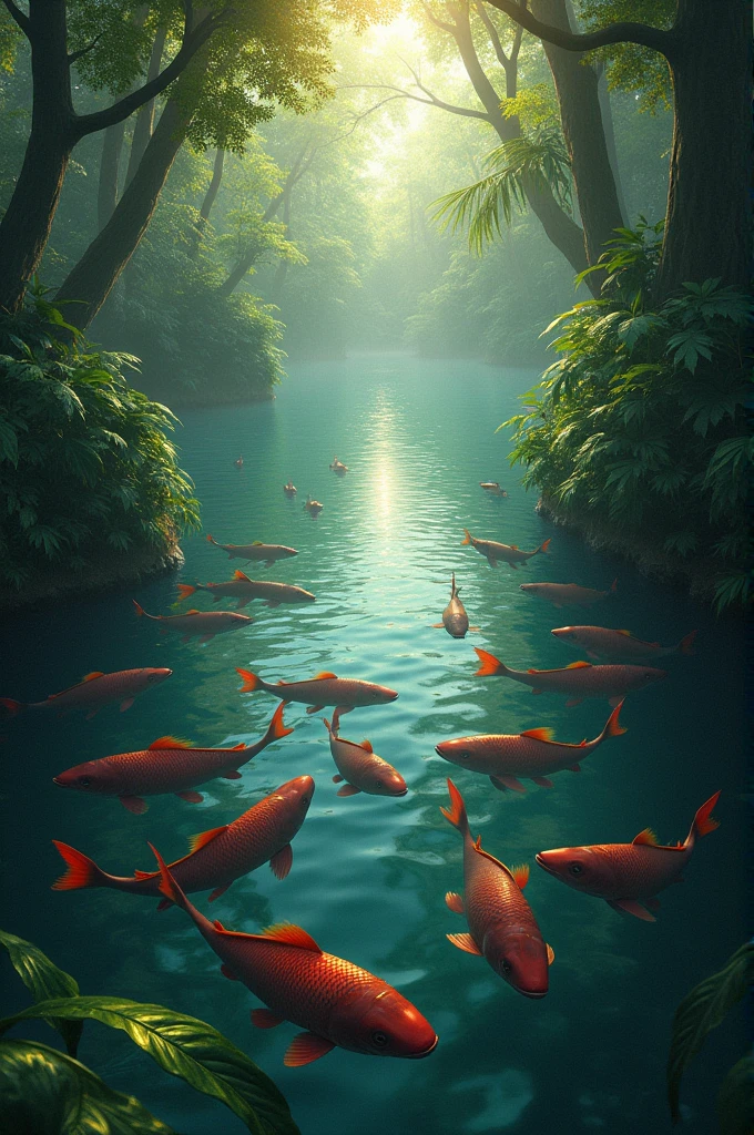 A lagoon of piranhas