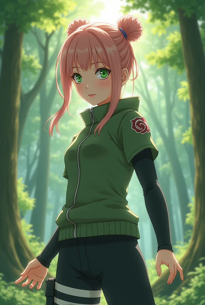 Hinata Hyuuga in haruno sakura body