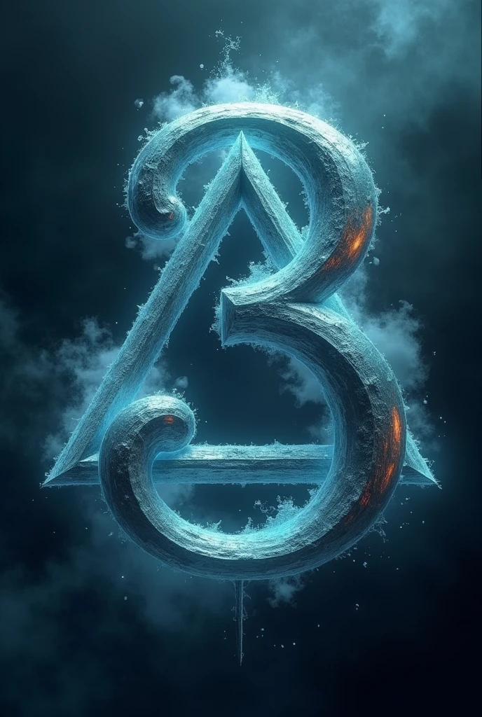 An image of the number 3 with the Bermuda Triangle design