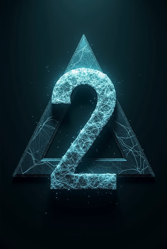 An image of the number 2 with the Bermuda Triangle design