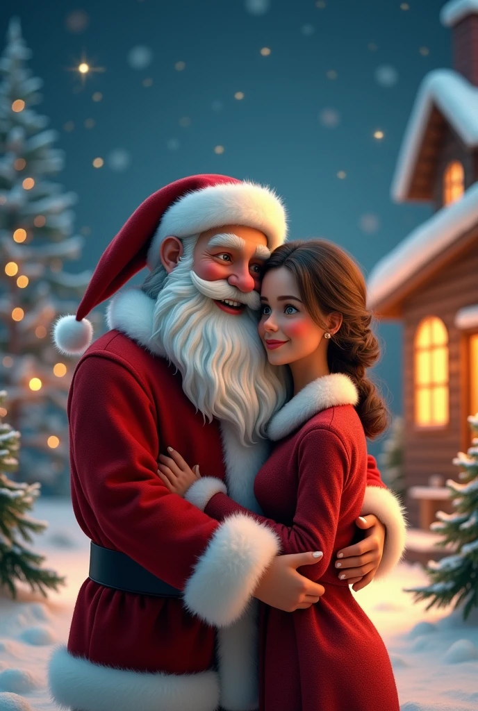 Santa Claus with his wife 