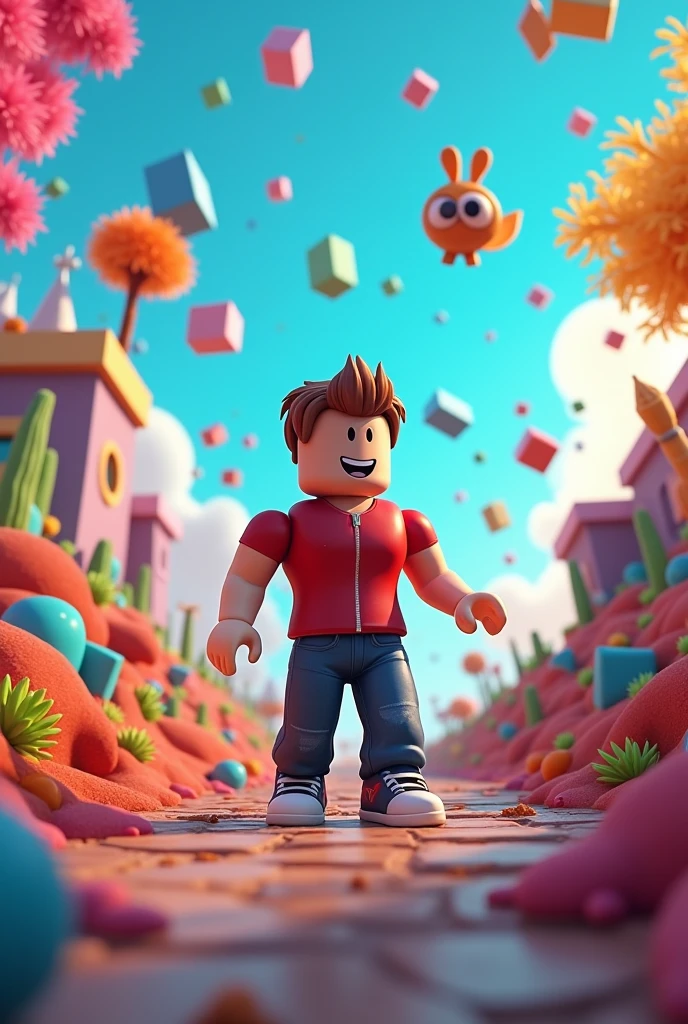 A Roblox character seeing random things