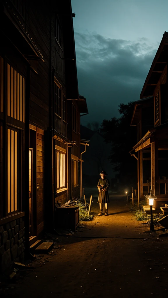"Villagers stirred, but outside, only a haunting quiet remained."