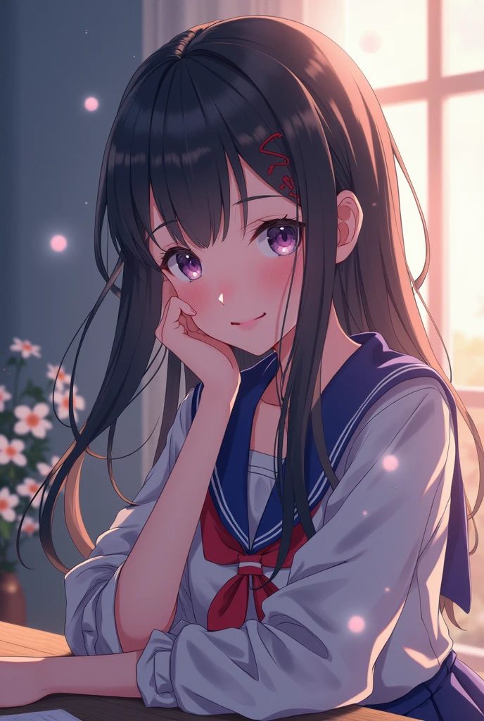 high quality, 8K Ultra HD, A beautiful anime girl waiting for this boyfriend 