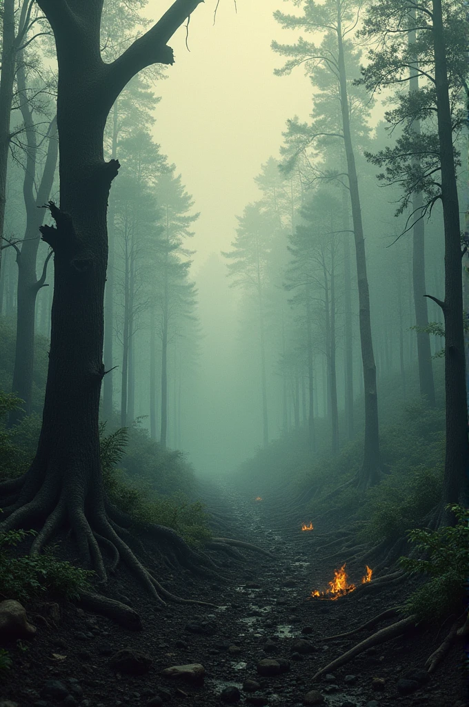 Amazon rainforest being destroyed