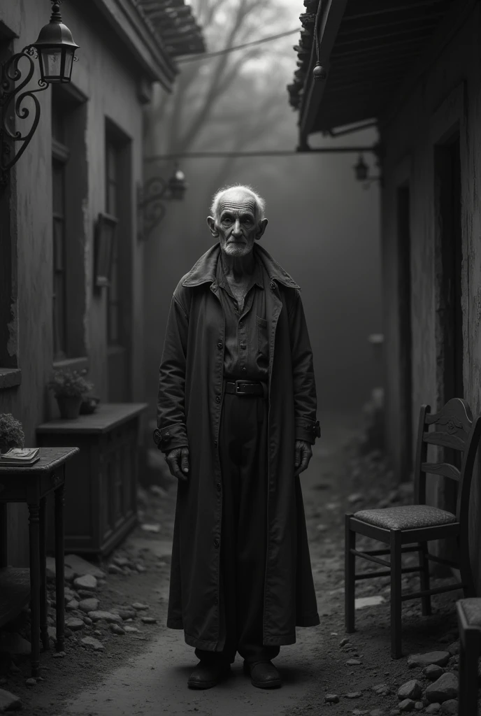A black and white image that conveys a sense of nostalgia
